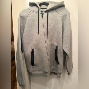 Alexander Wang Men's Gray Hoodie Sweater